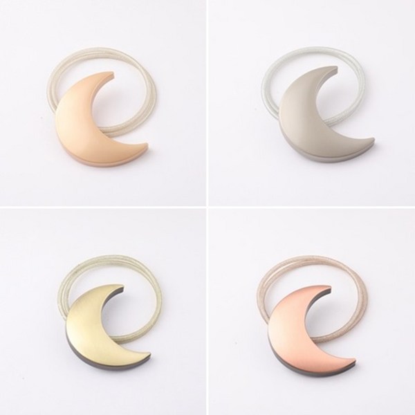  하니월드 별모양 달모양 자석 커튼집게 타이백, 달모양 브론즈, 2개 