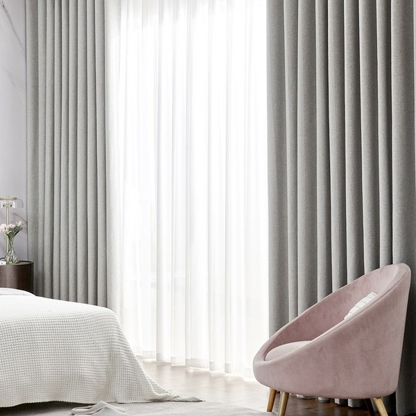 사라하우스 99.99% 암막커튼 핀형 (레일형)