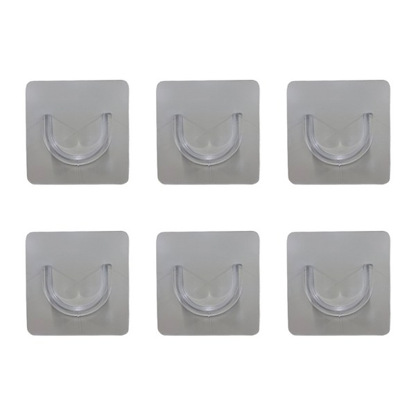 무타공 부착식 커튼봉 브라켓 홀더, 6개