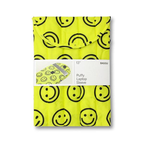 [바쿠백] 노트북 파우치 13인치 Yellow Happy, 단품