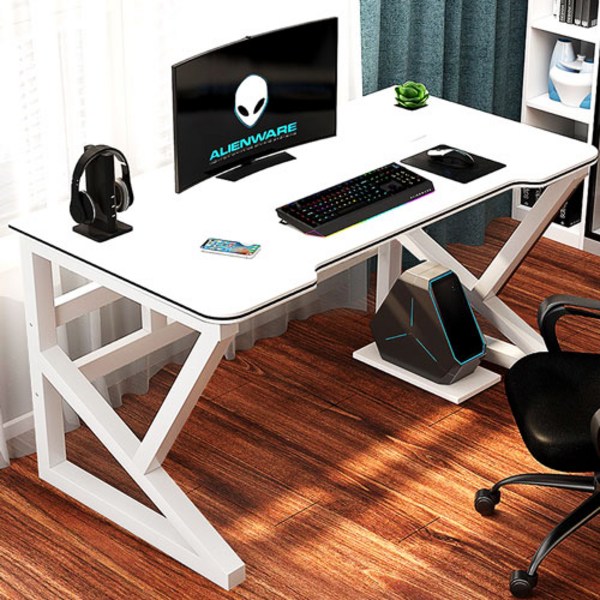  코알라 컴퓨터책상 컴퓨터데스크 사무실책상 1인용 게이밍 데스크 철제책상 800/1000/1200/1400/1600mm, 리얼 화이트 