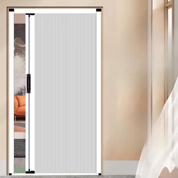  우스어스 가정용 자바라 슬라이딩 도어 홀딩도어 무타공 간이 문 