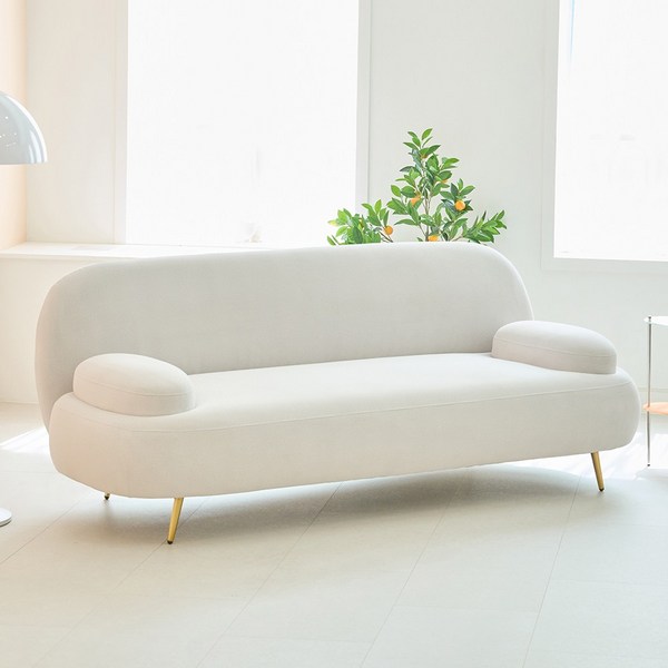 베르체 3인용 메카원단 패브릭 리클라이너소파, 라이트그레이