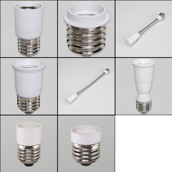 전구 변환 소켓 변환 소켓 E14 E17 E26 E39 인증 제품, G. E26 20Cm 연장소켓, 1개