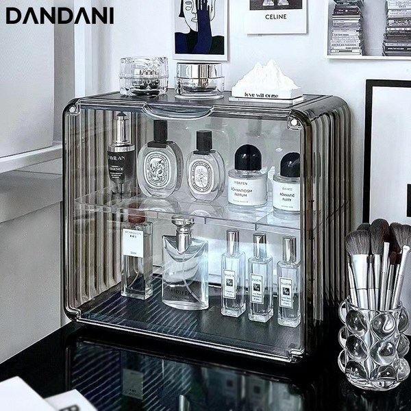  단다니 향수 보관함 아크릴 화장품 진열대 화장대 정리함, 화이트 XL, 화이트XL, 1개 