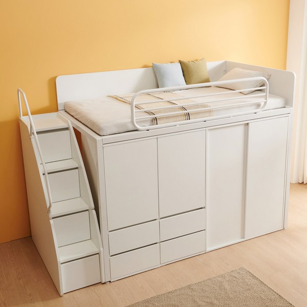 솔리드 벙커침대 LPM 1000수납옷장 500옷장2 계단세트, 500옷장(좌형)