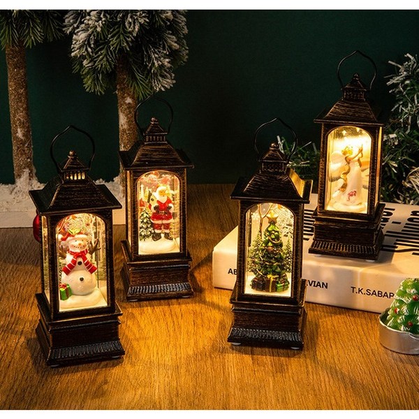  윤윤마켓 스노우볼 무드등 오르골 크리스마스, 천사 