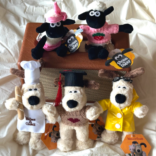  [공식정품] 그로밋 숀더쉽 인형키링 가방고리 인형옷 커스텀세트, 015.양말신은그로밋 