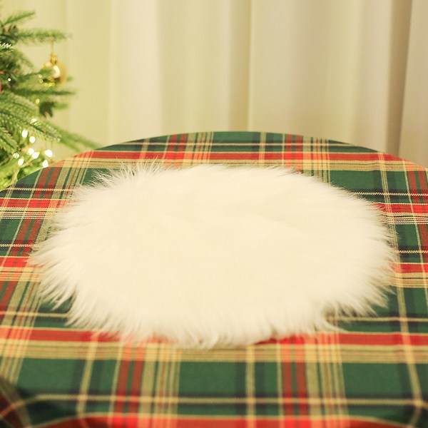  이플린 크리스마스 장식소품 미니 원형러그 30cm 