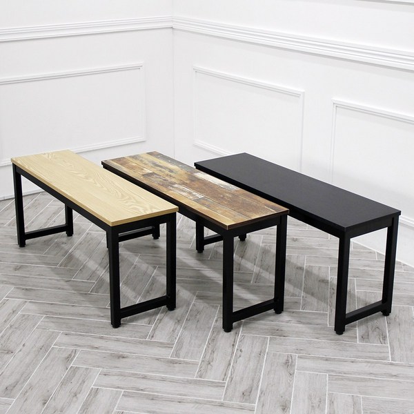 모던 벤치의자, 빈티지브라운