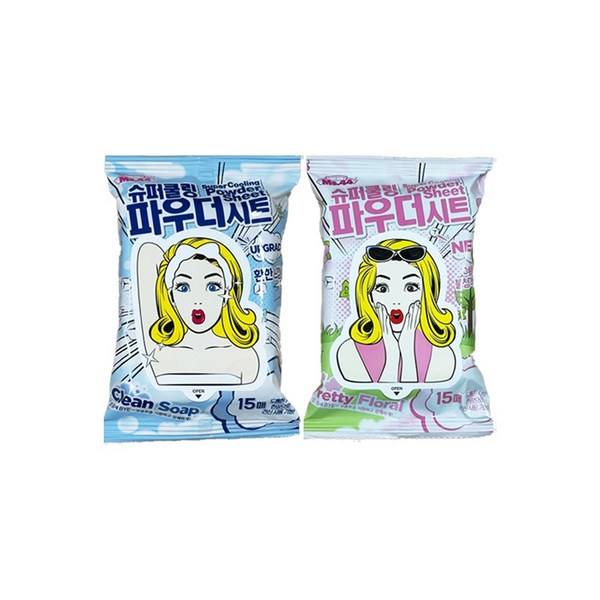 미스사사 슈퍼 쿨링 파우더시트 데오드란트 티슈