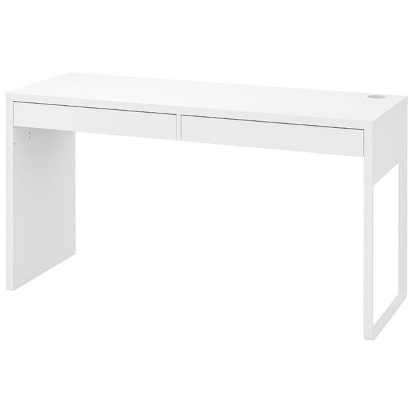 [withIKEA]이케아 MICKE 미케 책상 화이트 142x50 cm, 조립외 제품 서비스 동영상 별도 제공