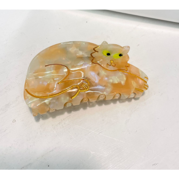 귀여운 고양이 헤어 집게핀