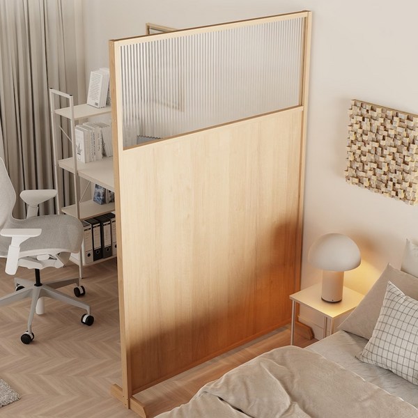우드 파티션 이동식 원목 가벽 파티션 타공 주방 공간분리 원룸 사무실 인테리어, 민수 우드 파티션 무타공, 메이플