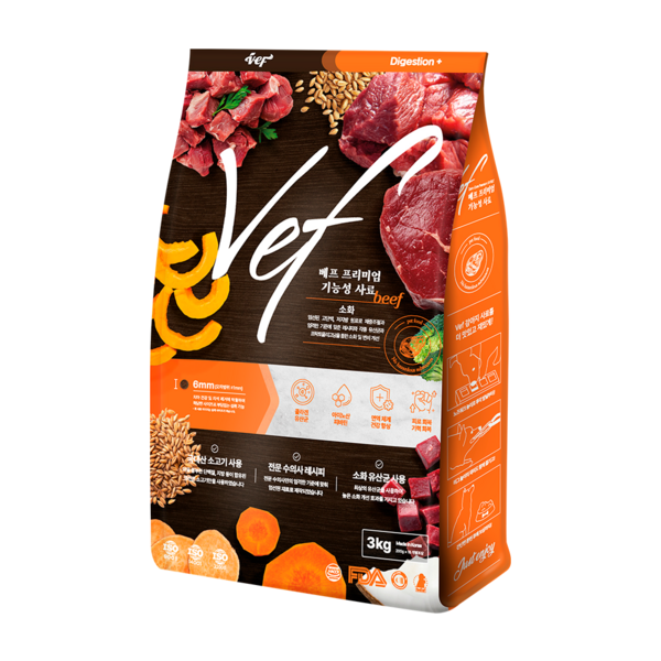 Vef 8free 전연령 강아지 기능성 사료, 소, 3kg, 1개 솔직 후기 | 실사용자 리뷰 분석 - 대표 이미지
