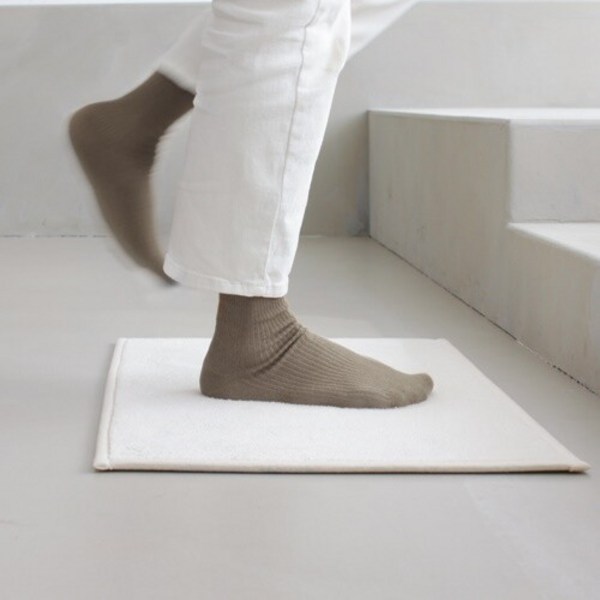 게이즈샵 [라익디스] 미니멀러그 카페트(E100) 발매트 세트 40x60 50x150cm (세트상품), Grey