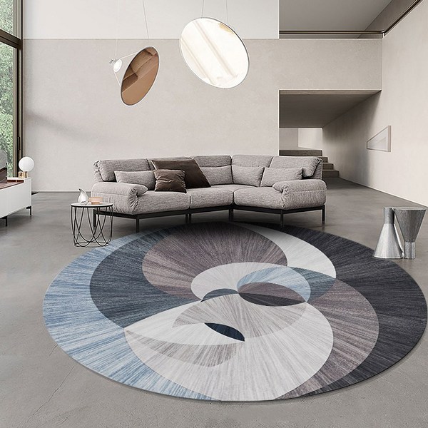 BRINCH 북유럽 패턴 원형 거실 카페트