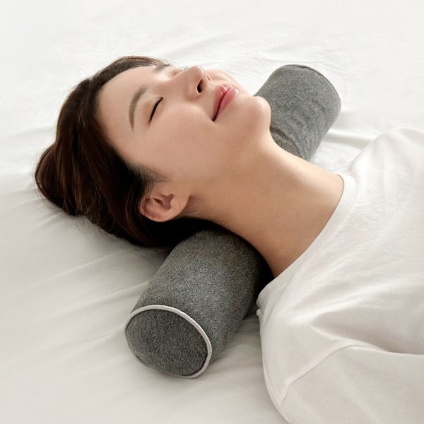  집앤콕 천연 숯 경추베개, 비드폼 숯 그레이, 1개 