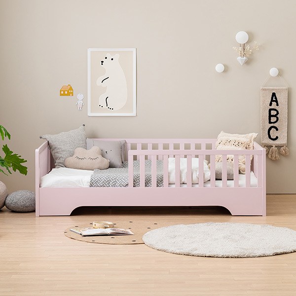 레이디가구 코코 스칸딕 원목 저상형 데이베드 침대, 02. 코코 원목 침대 SS+S1_15cm미니포켓