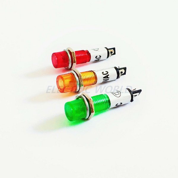 파일럿 램프 플라스틱 표시 등 LED