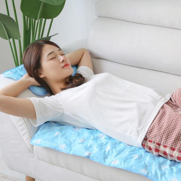 아이스 여름 쿨매트 쿨패드 차가운 냉 패드 쿨링 쿨젤 매트리스, 쿨매트+쿨베개 세트