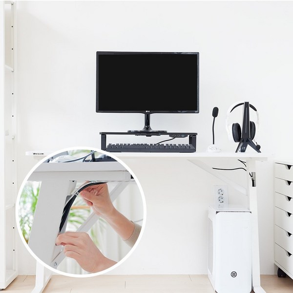  제닉스 제로드 제로라인 데스크 1200 1인용 컴퓨터 게이밍책상, 블랙desk 