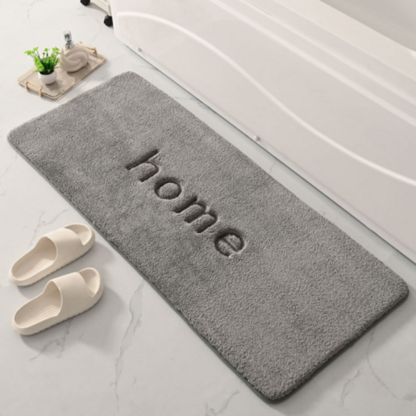 디노샵 메모리폼 미끄럼방지 홈 발매트, 그레이, 1개