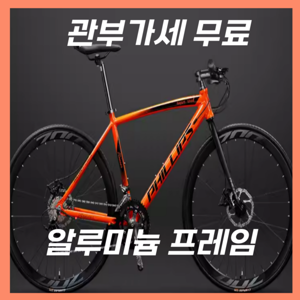 바이로드 고급형 로드자전거 입문 700c 경량 사이클 출퇴근 싸이클 성인 바이크, 오렌지X벤트, 30단, 1개