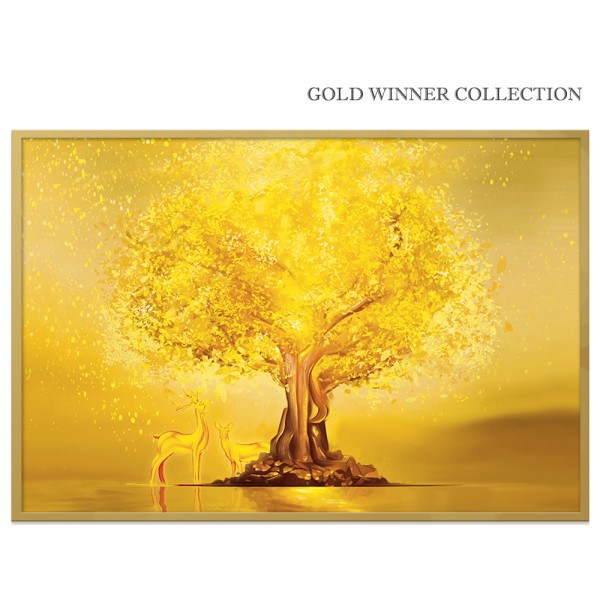 [골드프레임] [특대형] 행운을 부르는 황금인테리어! 위너컬렉션 액자 (디자인 선택), 무늬:황금달항아리, 1개