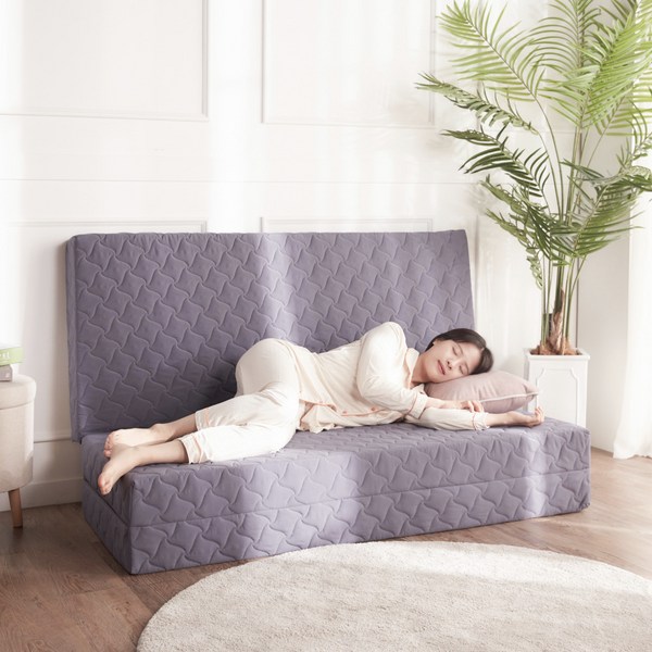  로안슬립 3단 접이식 매트리스 8cm 12cm 15cm 침대 바닥 매트리스 토퍼 