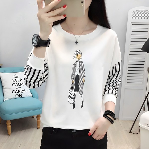 스타일아유 여성 큐티걸 맨투맨 티셔츠