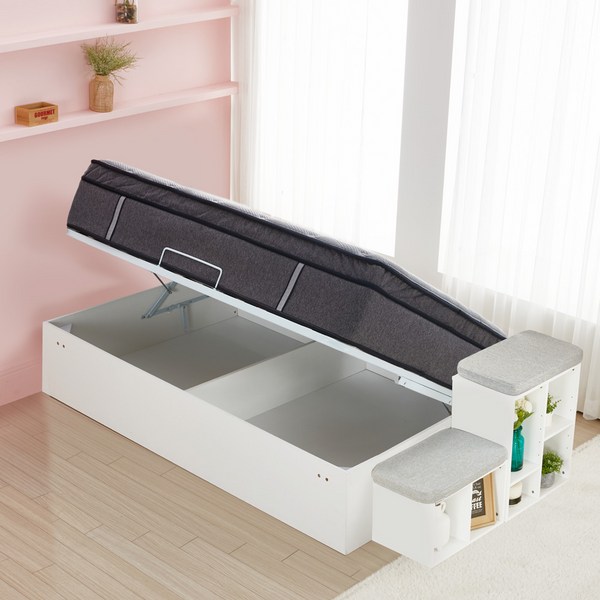 스스디 리프트업 수납침대(공간박스제외 매트제외), 리프트업 수납침대 SS_가로형 400