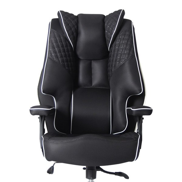  클라우드백 게이밍 컴퓨터 사무용 사무실 중역 PC방 편한 공부 책상 학생 의자 T800MQ, 블랙 