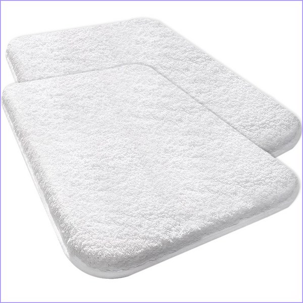 FASEN 융모 클래식 빨아쓰는 호텔 주방 욕실 타월 발매트 먼지없는 워셔블 사계절 코지 소프트 솔리드 발매트, 화이트