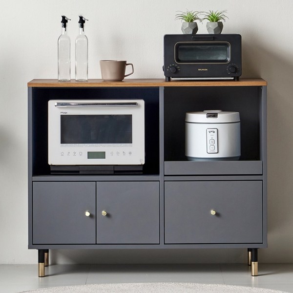 가온리빙 아티스 와이드렌지대 광파형 밥솥/렌지대, 그레이