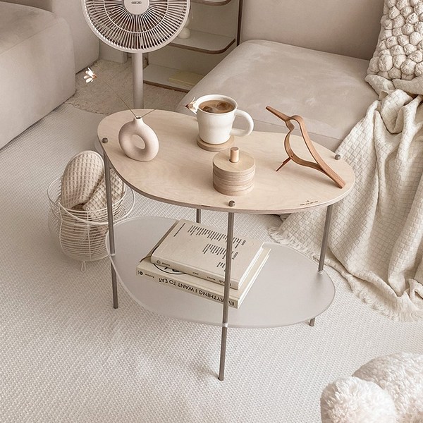 알루아 거실테이블 아크릴 테이블 A타입 2.5단, 아크릴-A001(투명), 천연가죽-L005(오렌지-크로커다일 패턴)