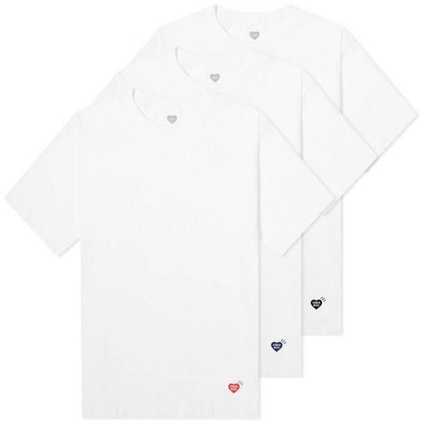 휴먼메이드 3팩 티셔츠 세트 휴먼메이드 남성 티셔츠 상의 HUMAN MADE 3-PACK T-SHIRT SET