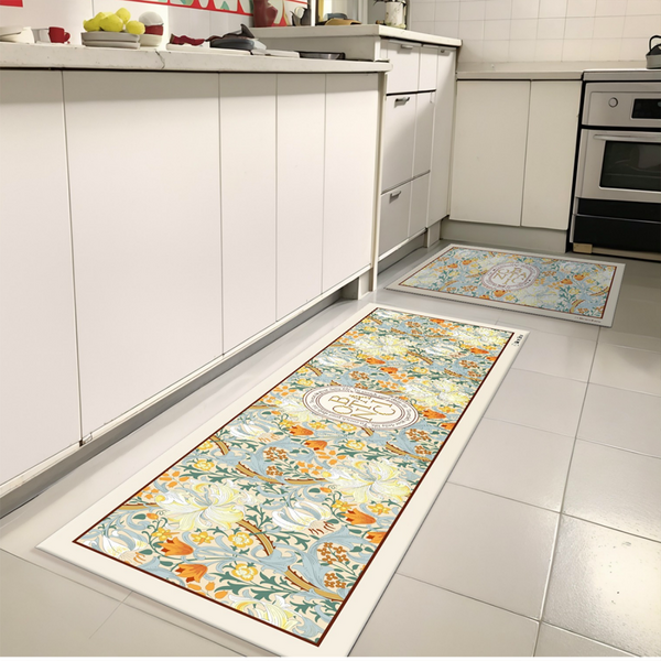 Mereu-Ereu 주방 키친 PVC 발매트, 베이지