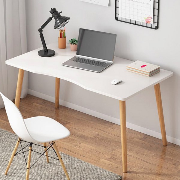  화이트우드 멀티책상 심플 1인용 원룸 조립 책상 600/800/1000/1200, 1000x500 