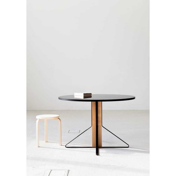 아르텍 테이블 식탁 원형 원목 라운드 사각 다이닝, 직경 70 흰색 탁상