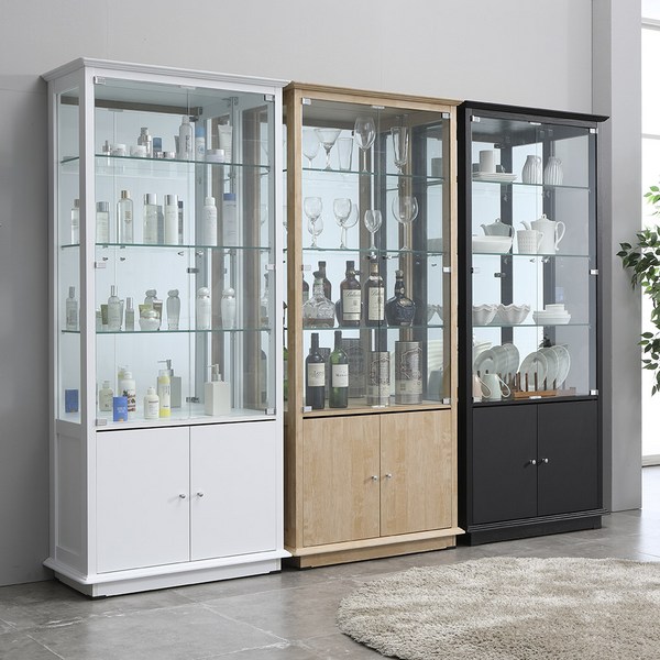 앤탑퍼니처 5단-도어 장식장, 화이트