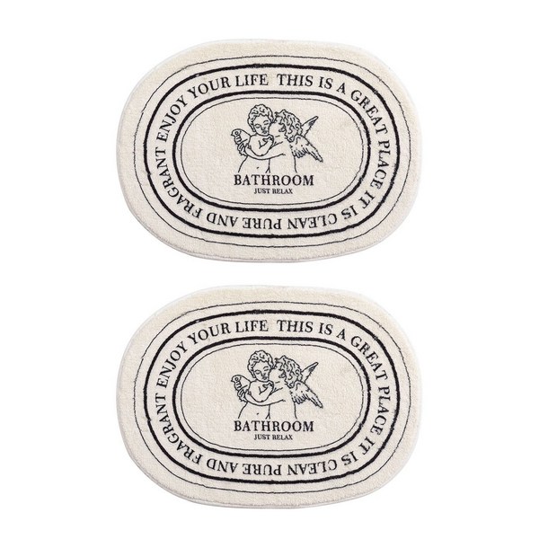 오마이남친 욕실 현관 북유럽풍 발매트, 엔젤