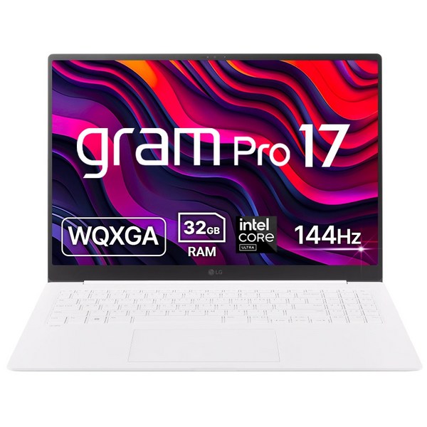 [구매 시 Win 11 Home FPP + SSD 256GB 추가장착] LG 그램 프로 17ZD90SP-GX79K Ultra7 32GB 512GB, Free DOS, 3TB, 에센스 화이트