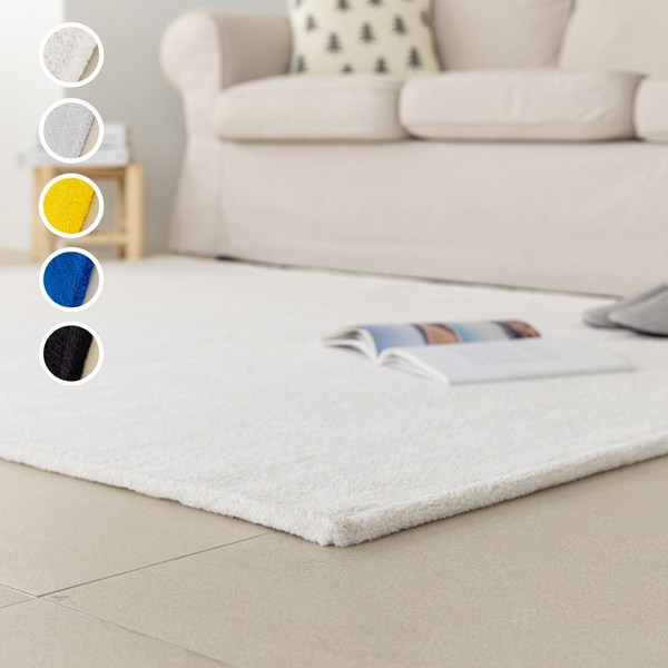  스타일러그 포커스 포근한 거실 러그 [세탁기 물세탁가능] 5color 