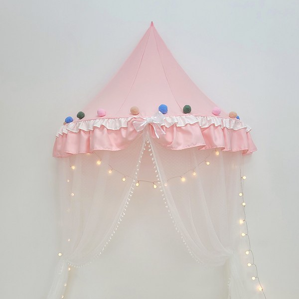 루비코코 북유럽 공주 아이방 꾸미기 캐노피, 핑크