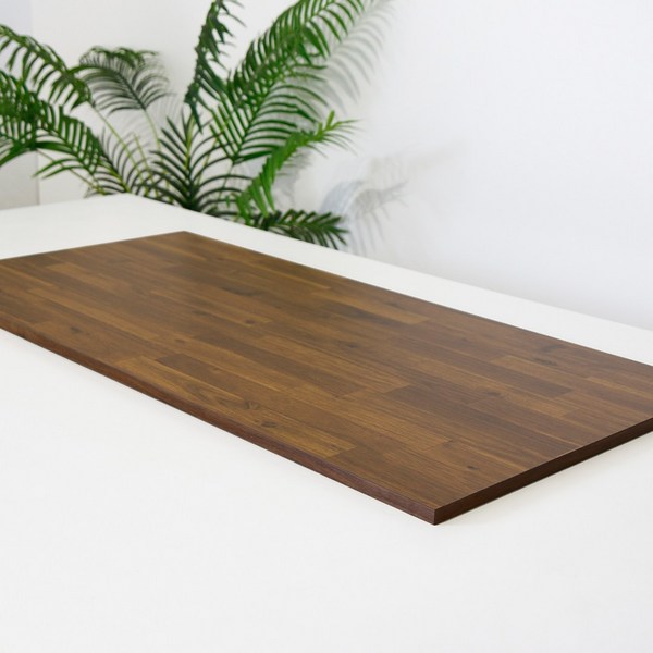  큐브프레임 듀러블 M 상판 식탁 상판교체 책상 테이블상판 주문제작, 멀바우+나르본월넛 