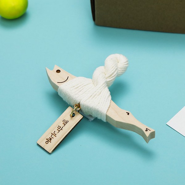 원목 액막이 명태 북어 차량용 악세사리, 3.액막는중(메이플), 1개, 메이플원목 [송풍구 클립형]