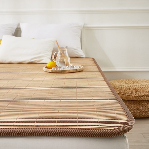 [17mm 국산] 한일 여름 대나무 카페트 쿨매트 왕골 돗자리 대자리 매트 러그 거실 침대 장판 자리_두꺼운 폭신한 튼튼한 시원한 냉감매트