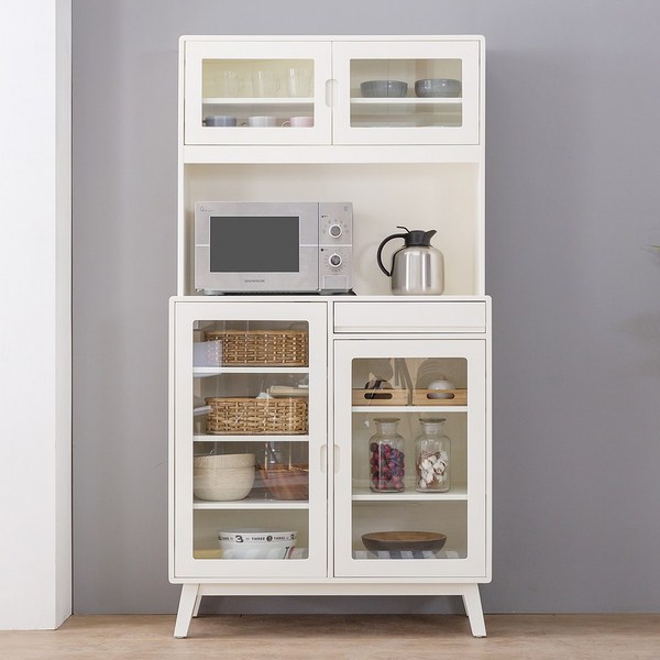  해리스 원목도장 900 장식장 상부장 세트 