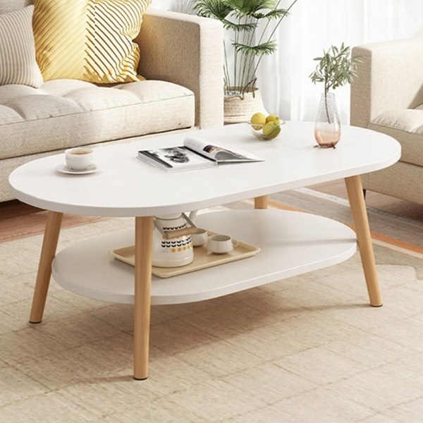 DP 티테이블 거실테이블, 대형 화이트